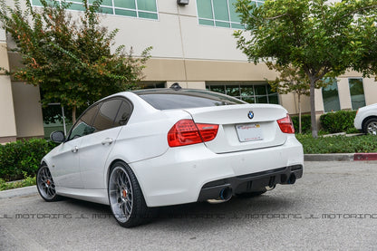 BMW E90 3 Series M Sport Performance Style Carbon Fiber Rear Diffuser