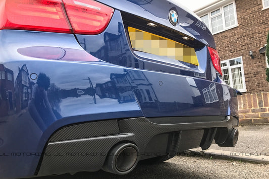 BMW E90 3 Series M Sport Performance Style Carbon Fiber Rear Diffuser