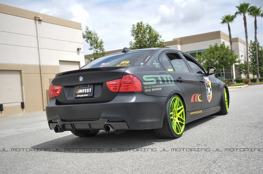 BMW E90 3 Series M Sport Performance Style Carbon Fiber Rear Diffuser
