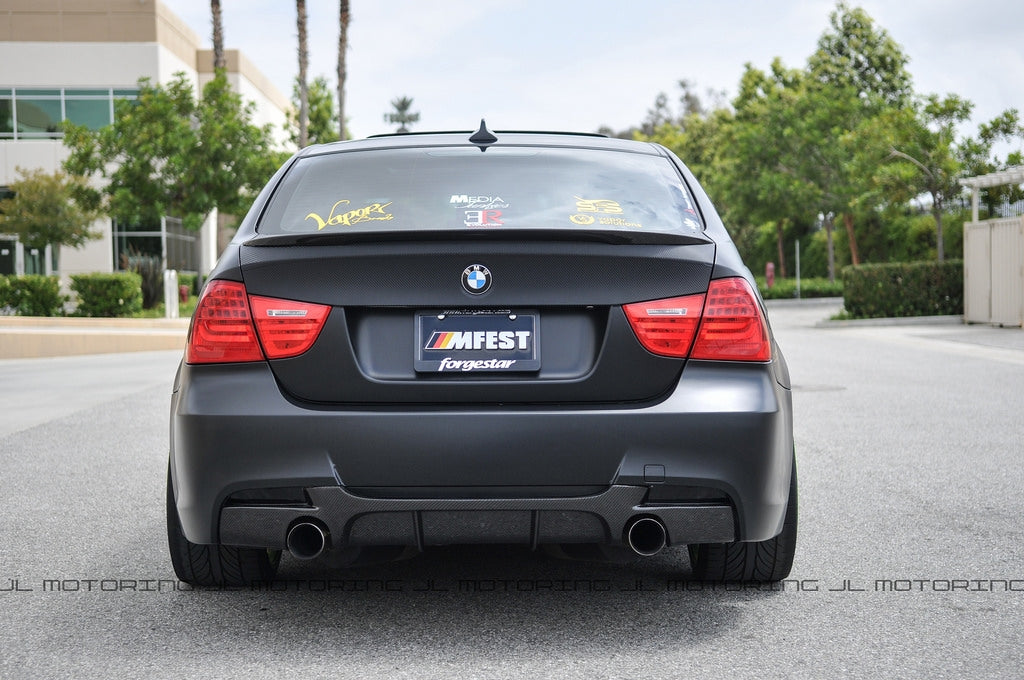 BMW E90 3 Series M Sport Performance Style Carbon Fiber Rear Diffuser