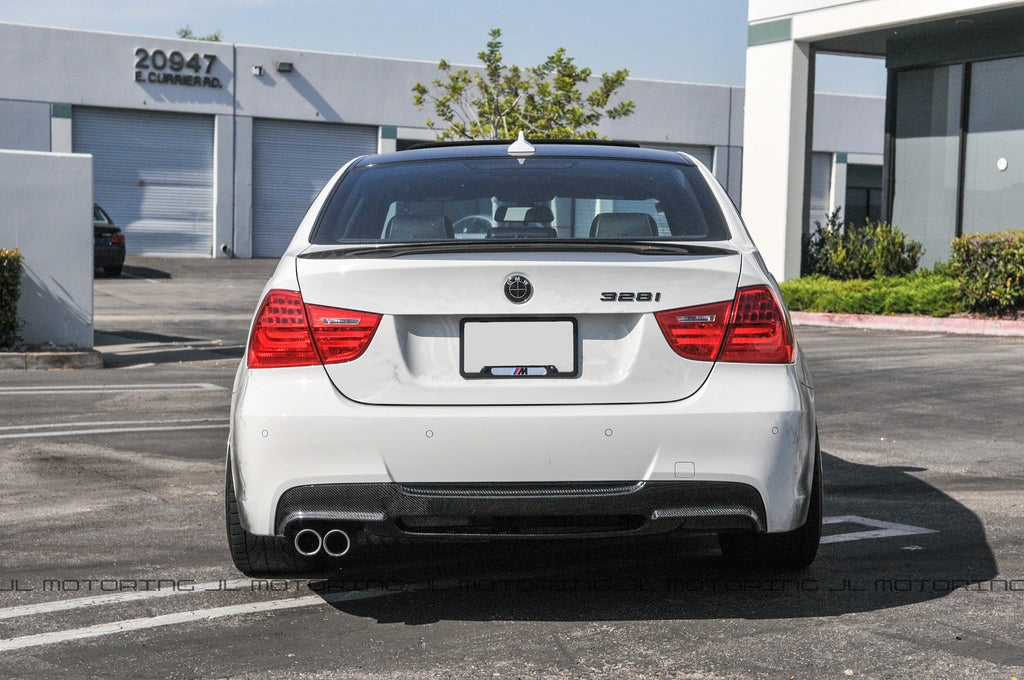 BMW E90 E91 3 Series 328 335 M Sport Carbon Fiber Rear Diffuser 