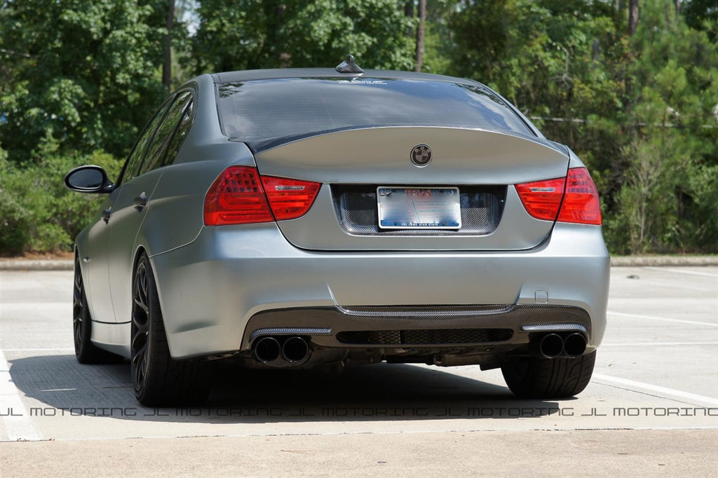 BMW E90 E91 3 Series 328 335 M Sport Carbon Fiber Rear Diffuser 
