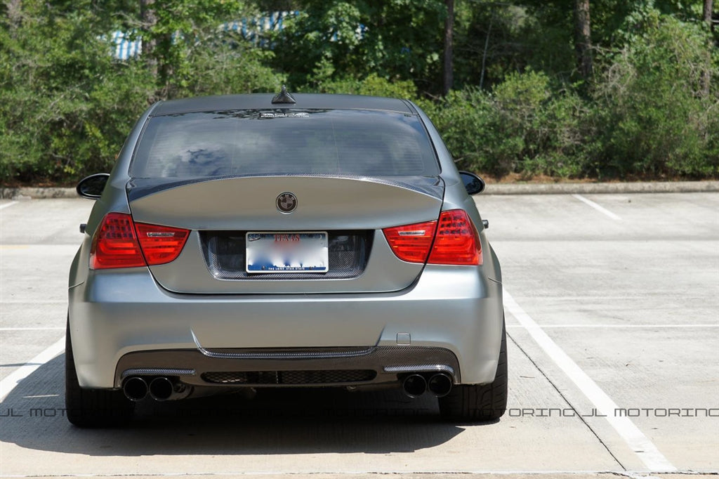 BMW E90 E91 3 Series 328 335 M Sport Carbon Fiber Rear Diffuser 