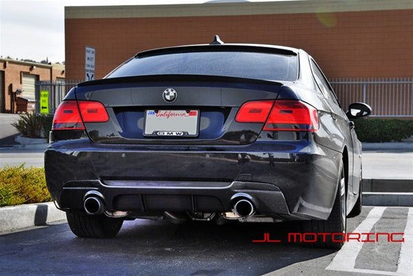 BMW E92 3 Series M Sport Performance Style Carbon Fiber Rear Diffuser - JL Motoring