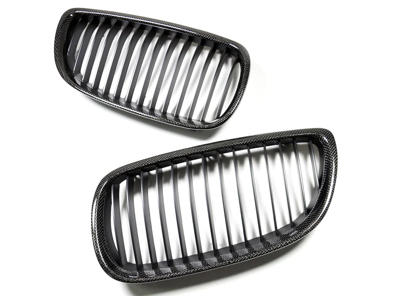 BMW E92 E93 LCI 3 Series 328 338 Carbon Fiber Front Grilles 