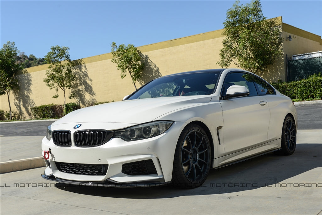 BMW F32 4 Series M Sport 3D Style Carbon Fiber Front Lip