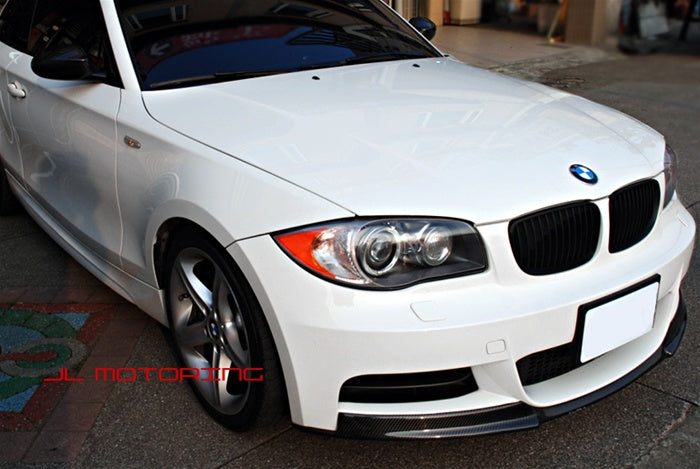 BMW E82 E88 M Tech Carbon Fiber Front Lip - JL Motoring