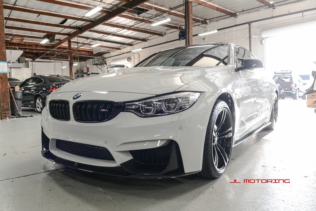 BMW F80 F82 F83 M3 M4 Carbon Fiber Front Splitters - JL Motoring