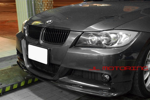 BMW E90 E91 3 Series M Sport 3D Style Carbon Fiber Front Lip