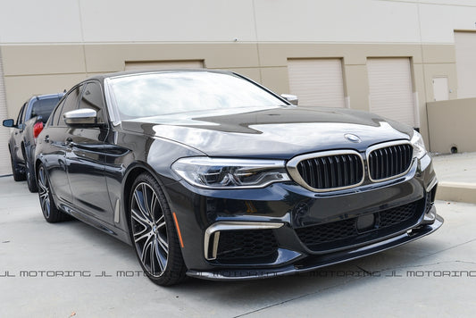 BMW G30 M Sport 3D Style Carbon Fiber Front Lip