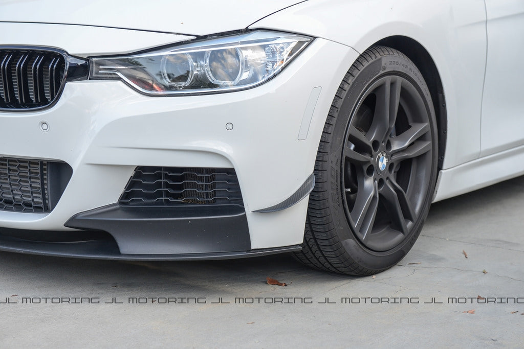 BMW F30 F31 F32 F33 F36 Carbon Fiber Front Canards - JL Motoring
