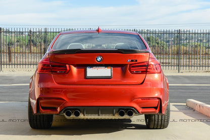 BMW F80 M3 F30 3 Series M Style Carbon Fiber Trunk Spoiler