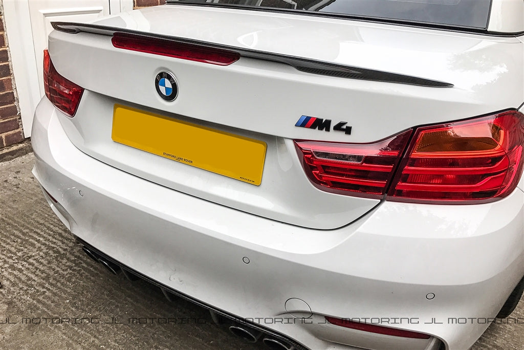 BMW F33 F83 M4 Convertible Performance Style Carbon Fiber Trunk Spoiler