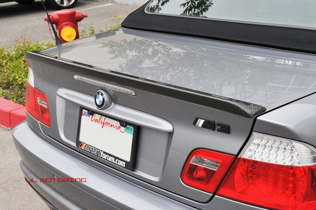 BMW E46 3 Series Convertible Carbon Fiber Trunk Spoiler