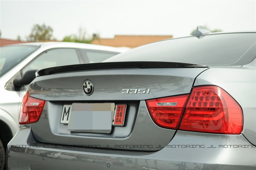 BMW E90 3 Series Performance Style Carbon Fiber Trunk Spoiler