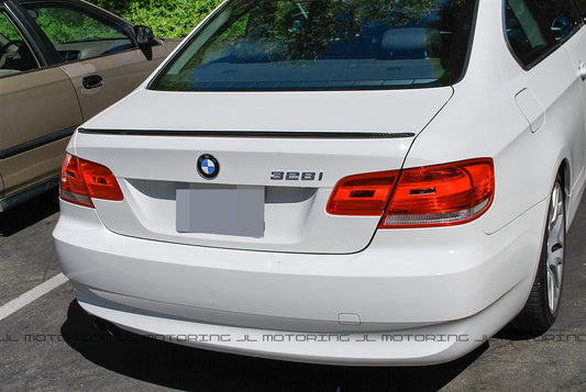 BMW E92 3 Series Coupe M3 Style Carbon Fiber Trunk Spoiler