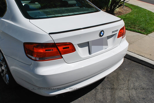 BMW E92 3 Series Coupe M3 Style Carbon Fiber Trunk Spoiler