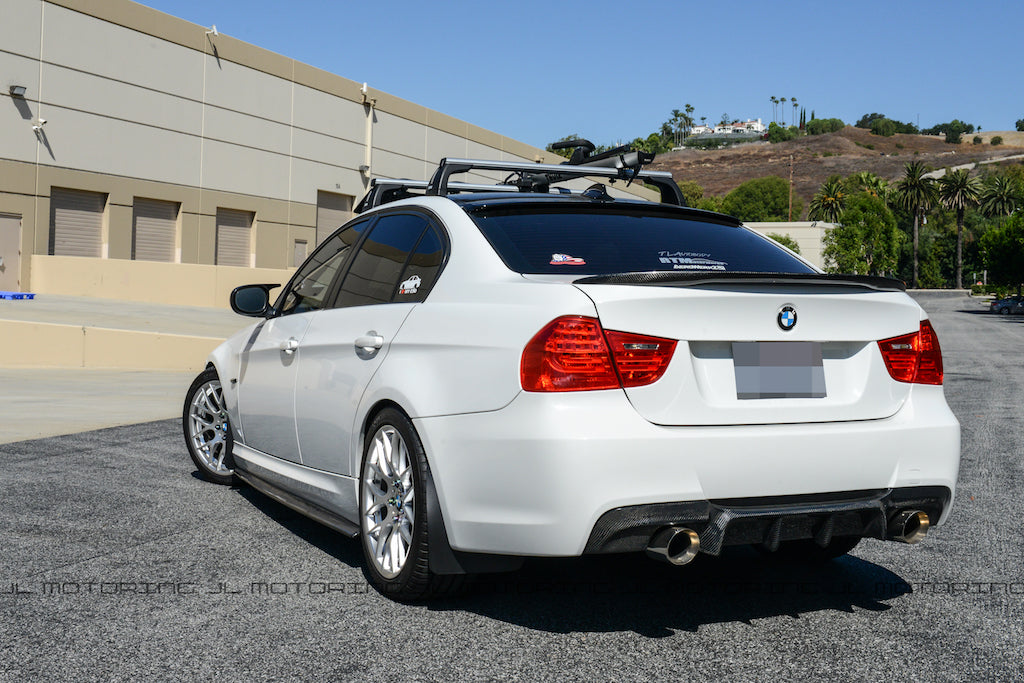 BMW E90 3 Series Performance Style Carbon Fiber Trunk Spoiler