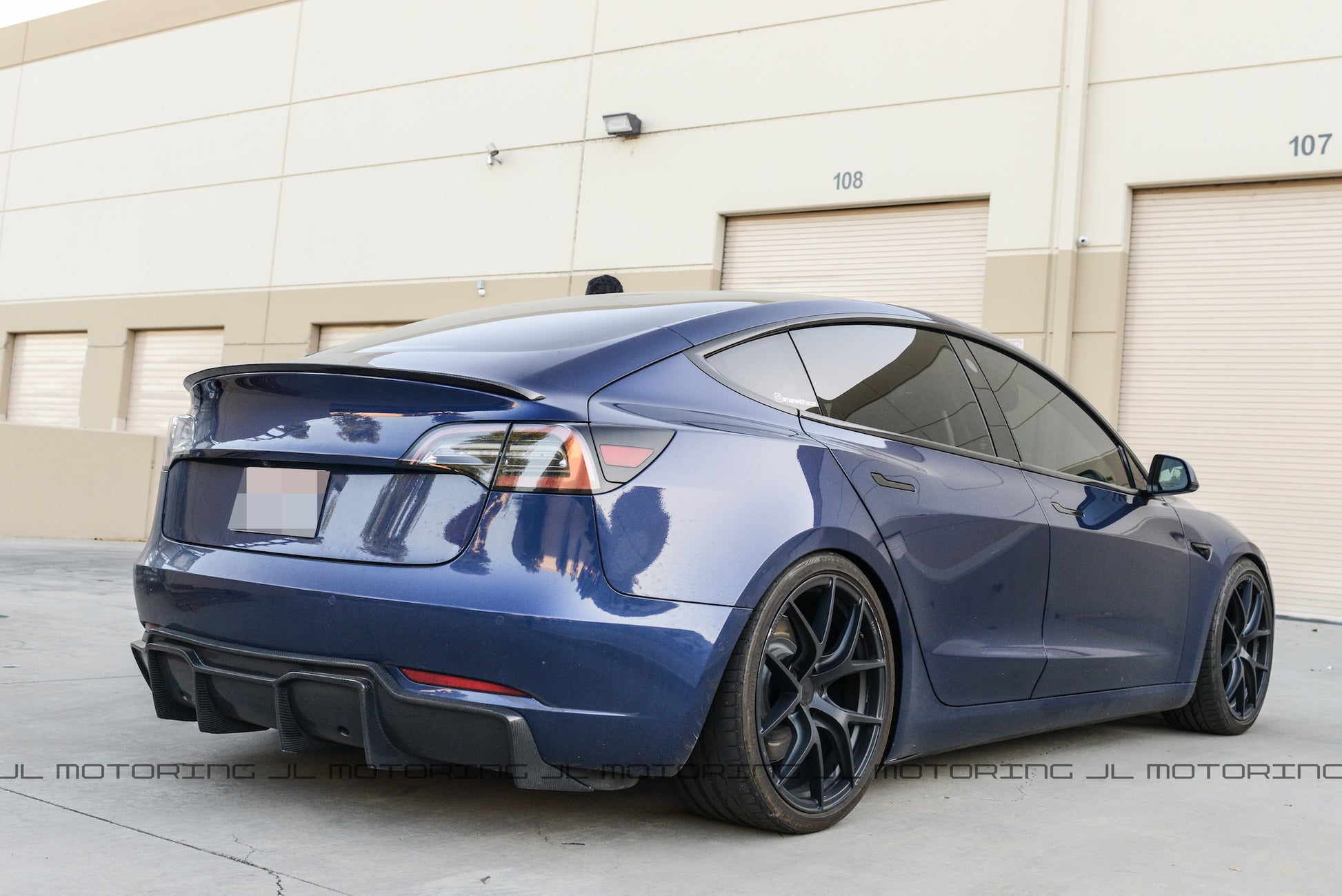 Tesla Model 3 Carbon Fiber Rear Diffuser