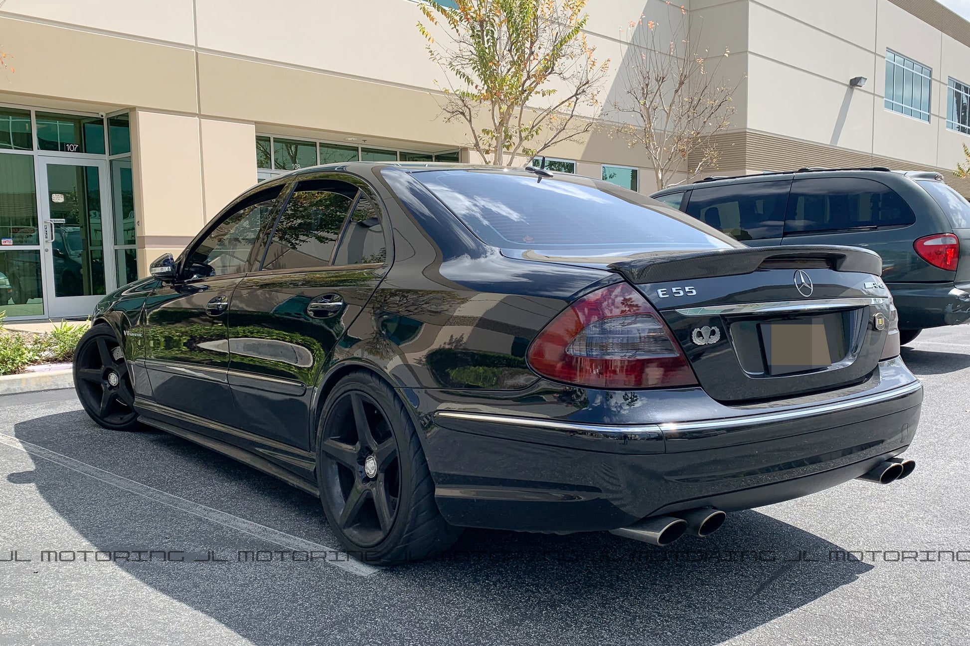 Mercedes W211 Carlsson Style Carbon Fiber Trunk Spoiler