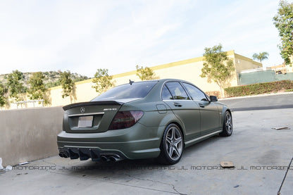 Mercedes Benz W204 C63 2012+ Big Fins Carbon Fiber Rear Diffuser