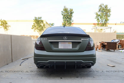 Mercedes Benz W204 C63 2012+ Big Fins Carbon Fiber Rear Diffuser