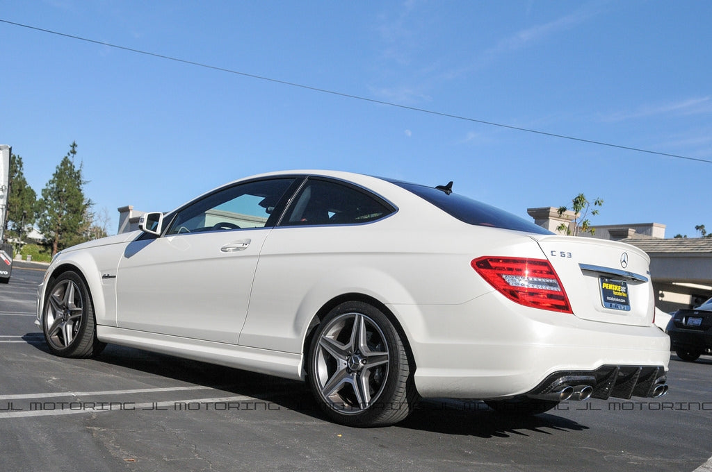 Mercedes Benz W204 C63 2012+ Big Fins Carbon Fiber Rear Diffuser