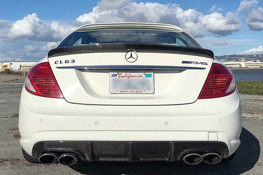 Mercedes Benz W216 CL63 CL65 AMG Carbon Fiber Rear Diffuser