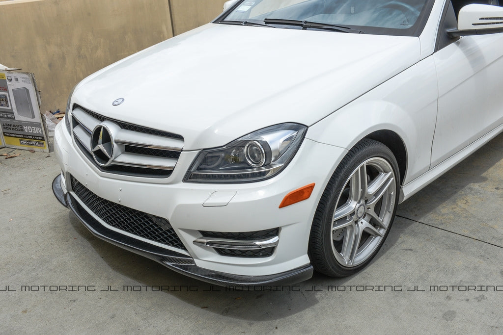 Mercedes Benz W204 C Class Carbon Fiber Front Lip