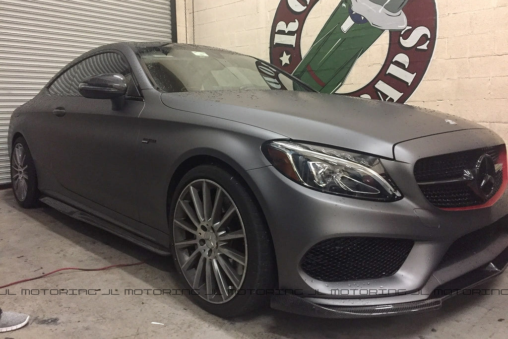 Mercedes Benz W205 C300 C450 AMG C43 Carbon Fiber Front Lip