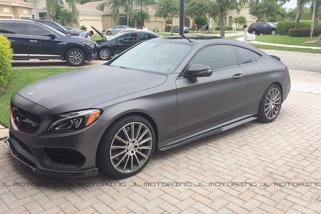 Mercedes Benz W205 C300 C450 AMG C43 Carbon Fiber Front Lip