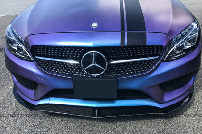 Mercedes Benz W205 C300 C450 AMG C43 Carbon Fiber Front Lip