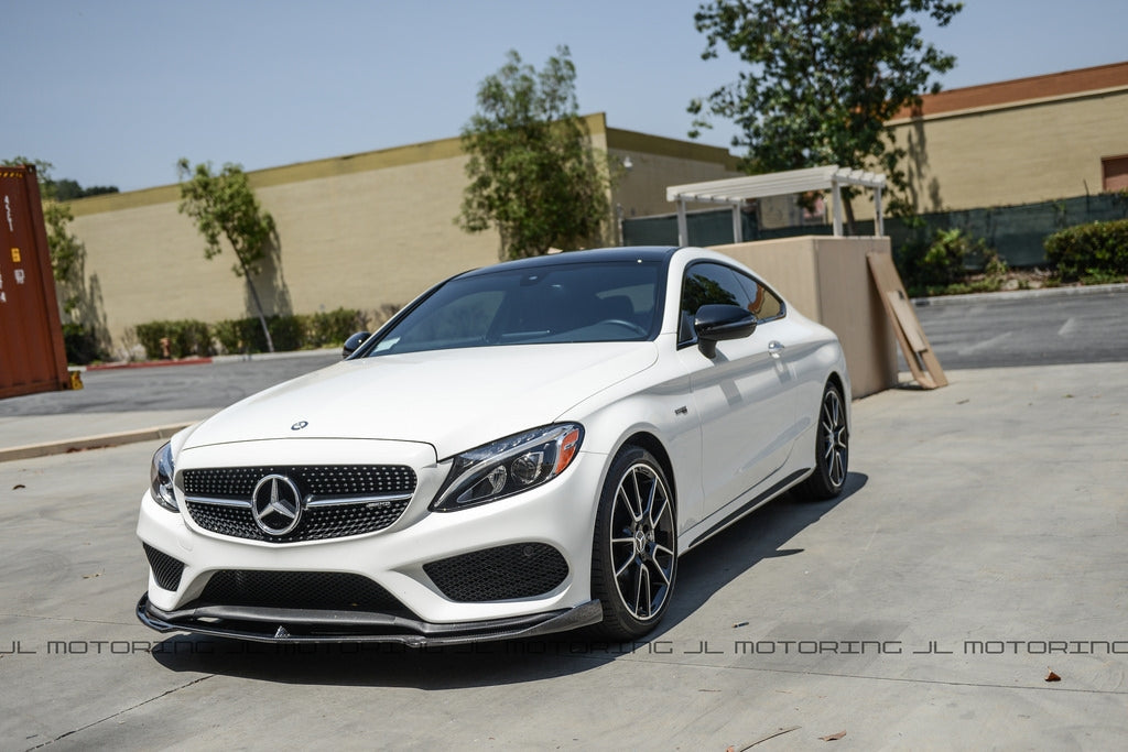 Mercedes Benz W205 C300 C450 AMG C43 Carbon Fiber Front Lip