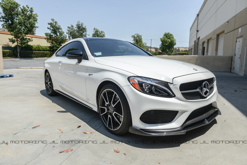 Mercedes Benz W205 C300 C450 AMG C43 Carbon Fiber Front Lip