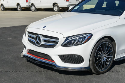 Mercedes Benz W205 C300 C450 AMG C43 Carbon Fiber Front Lip