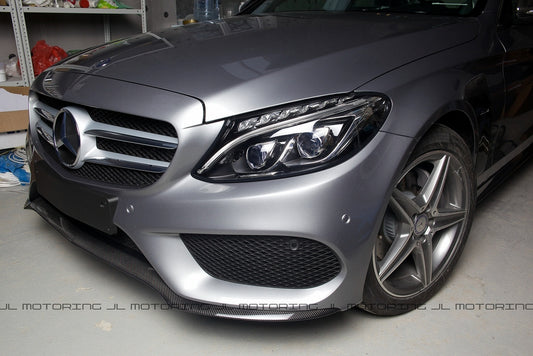 Mercedes Benz W205 C300 C450 AMG C43 Carbon Fiber Front Lip