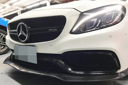 Mercedes Benz W205 C63 C63S AMG GTX Carbon Fiber Front Lip