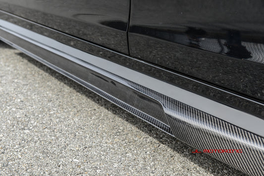 Mercedes Benz W204 C63 Carbon Fiber Side Skirts