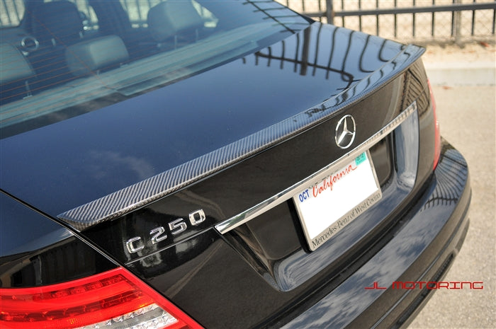 Mercedes W204 C Class AMG Style Carbon Fiber Trunk Spoiler