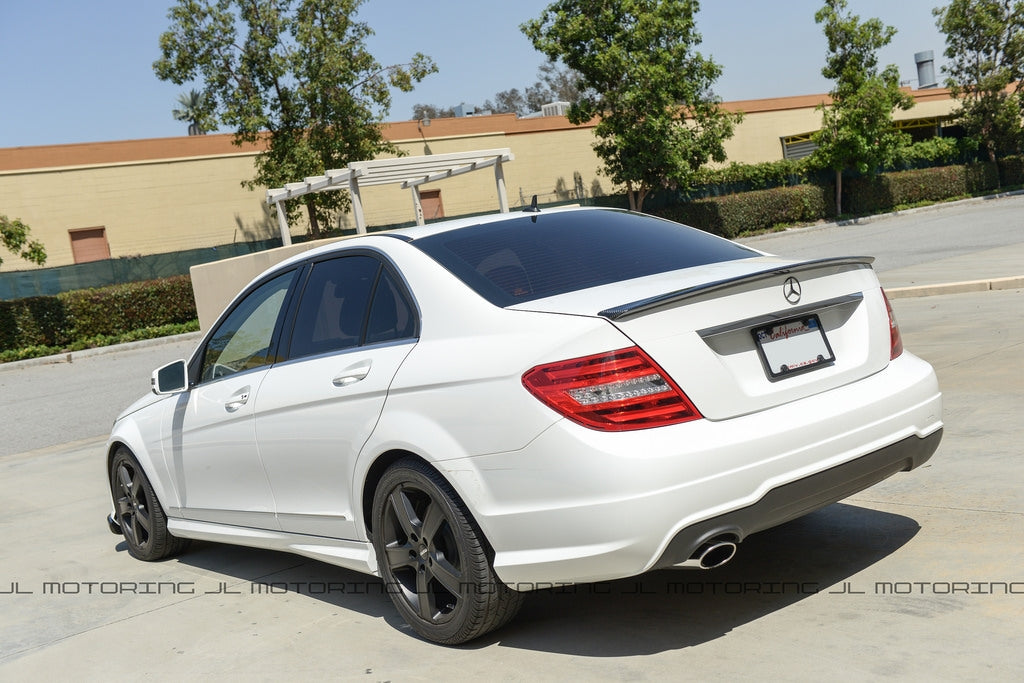 Mercedes W204 C Class AMG Style Carbon Fiber Trunk Spoiler