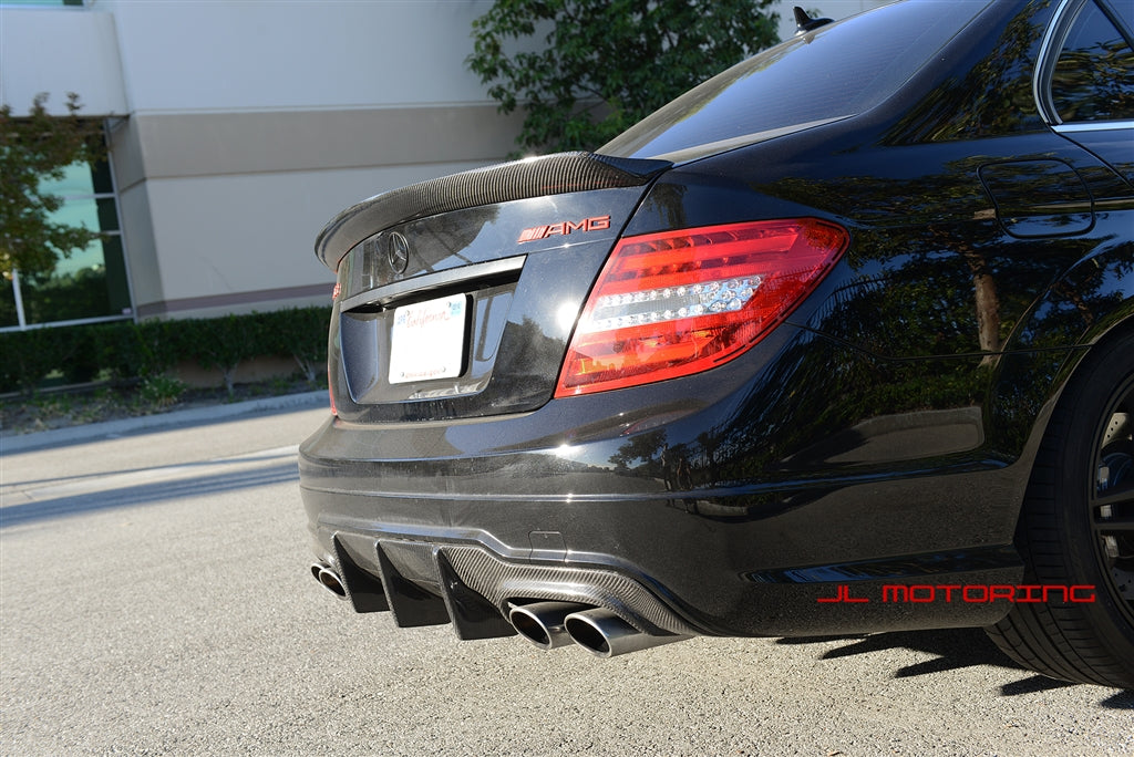 Mercedes W204 C Class DTM Style Carbon Fiber Trunk Spoiler