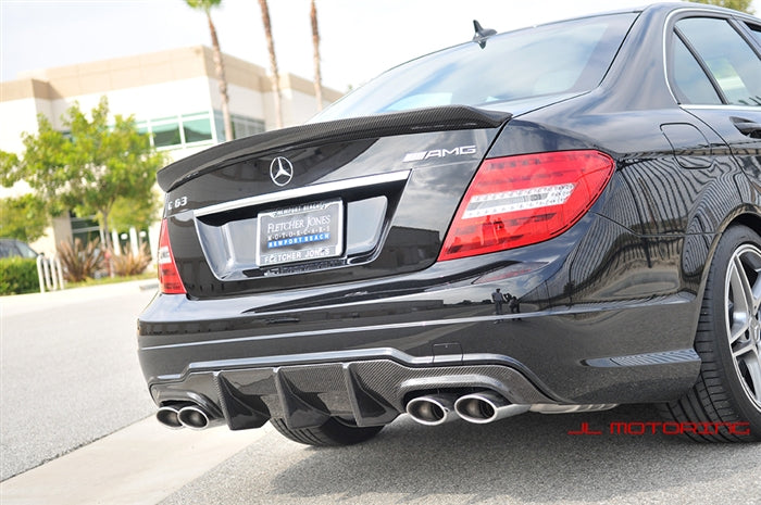 Mercedes W204 C Class DTM Style Carbon Fiber Trunk Spoiler