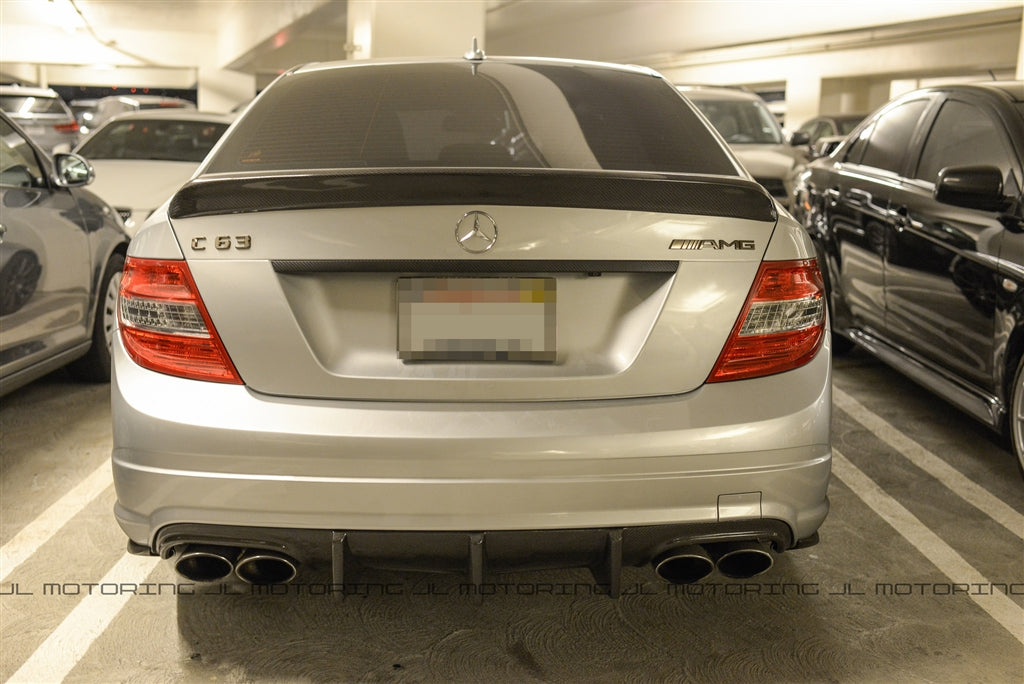 Mercedes W204 C Class DTM Style Carbon Fiber Trunk Spoiler
