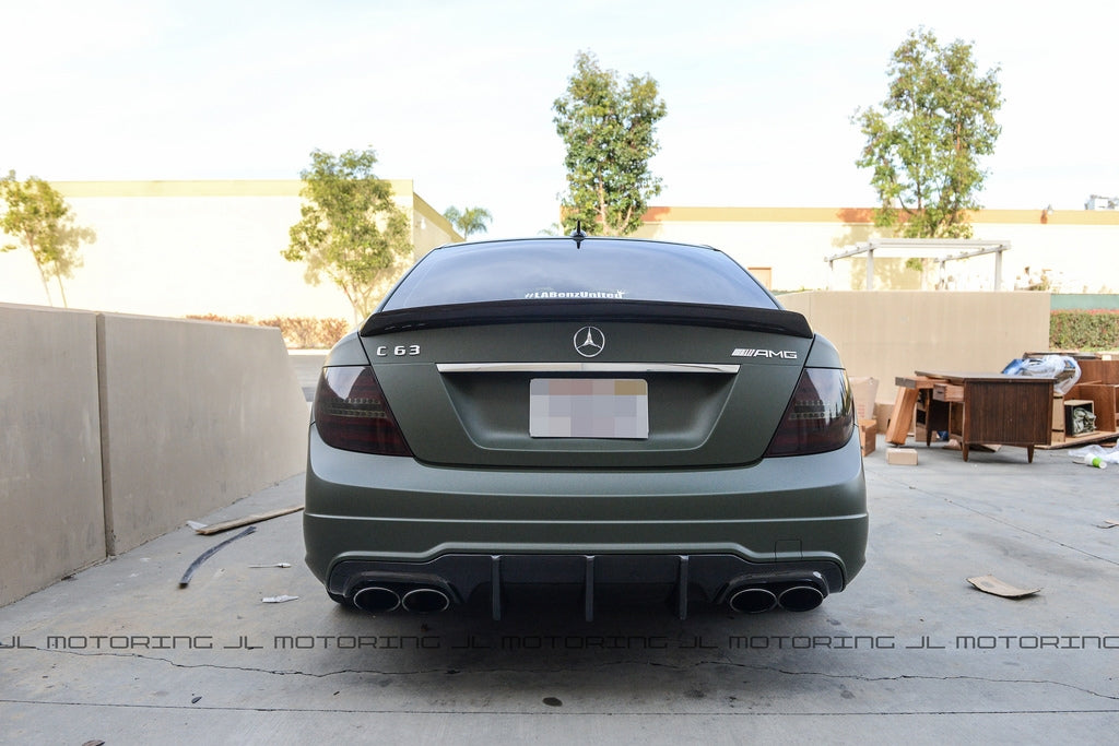 Mercedes W204 C Class DTM Style Carbon Fiber Trunk Spoiler