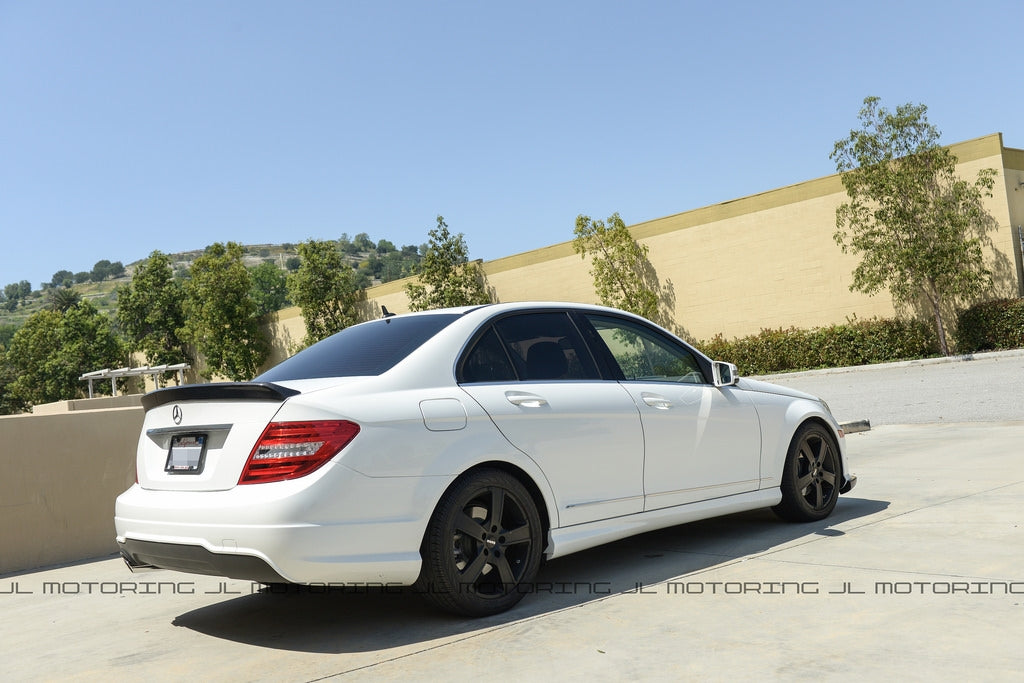 Mercedes W204 C Class DTM Style Carbon Fiber Trunk Spoiler