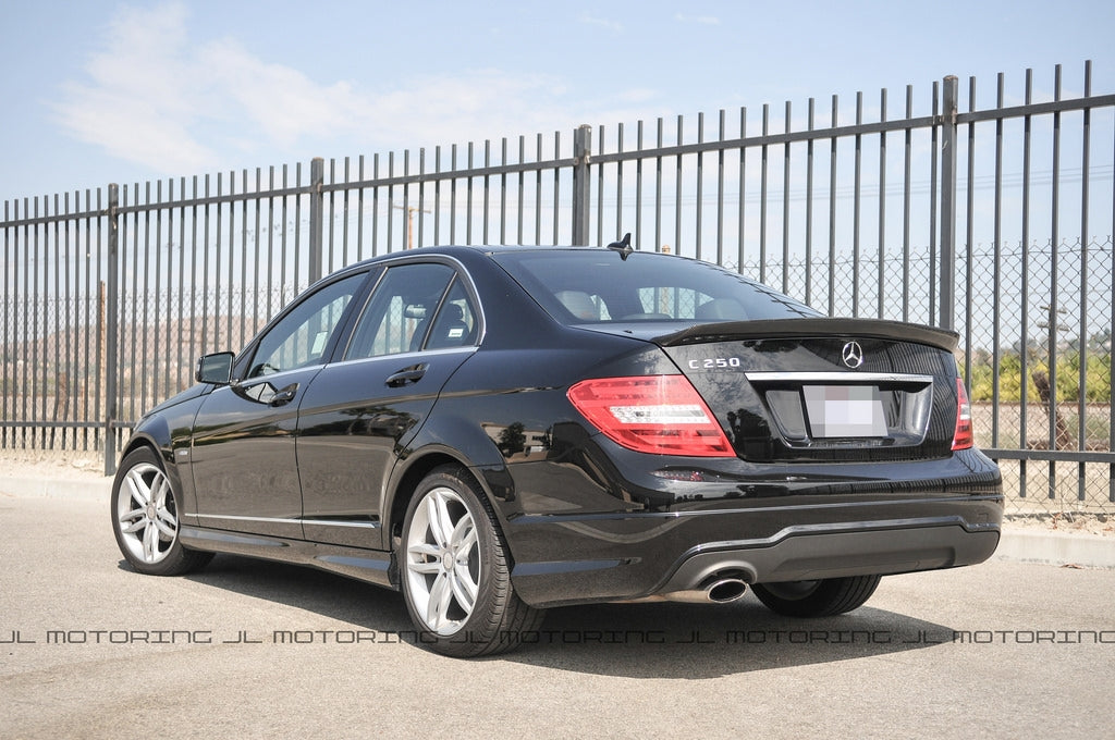Mercedes W204 C Class DTM Style Carbon Fiber Trunk Spoiler