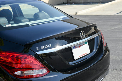 Mercedes W205 C Class AMG Style Carbon Fiber Trunk Spoiler
