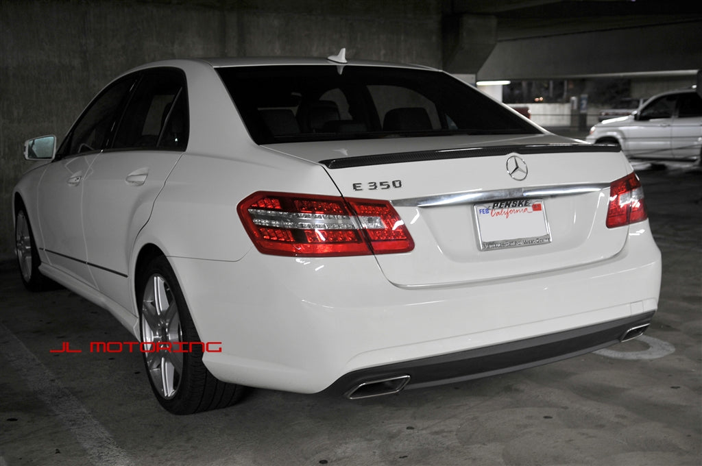 Mercedes W212 E Class E63 AMG Style Carbon Fiber Trunk Spoiler