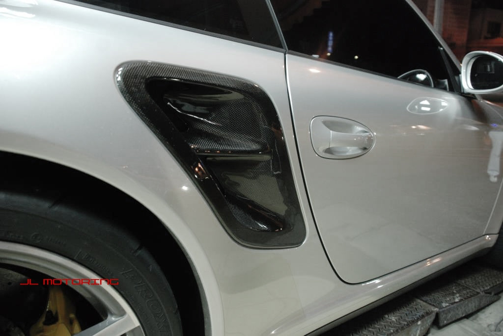 Porsche 997 Turbo Carbon Fiber Side Vents - JL Motoring