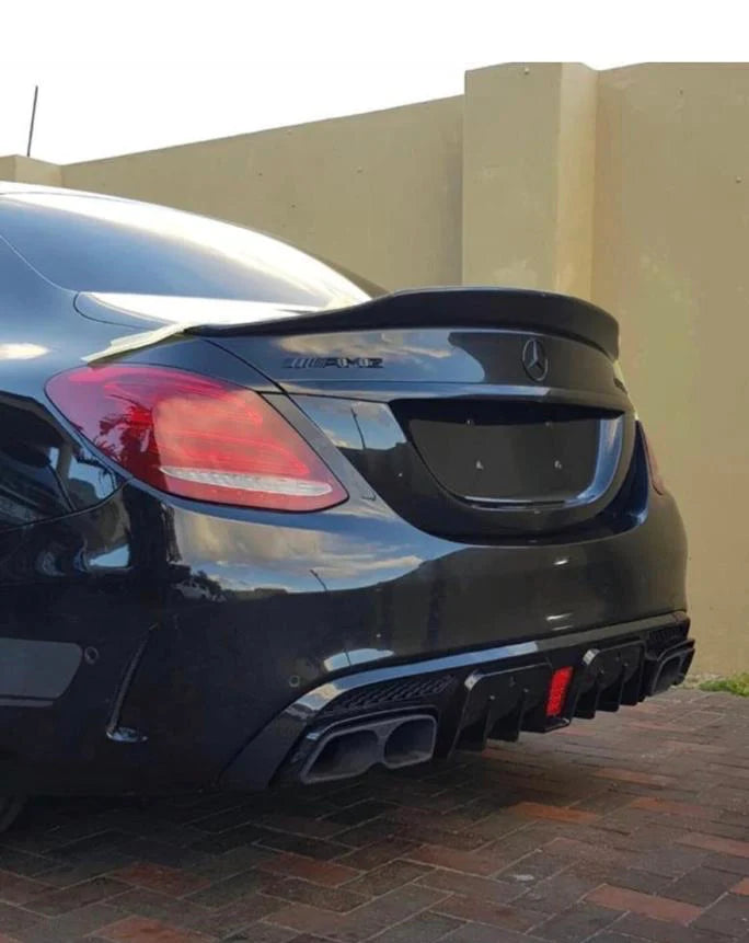Mercedes Benz W205 C63 C63S LED Rear Diffuser